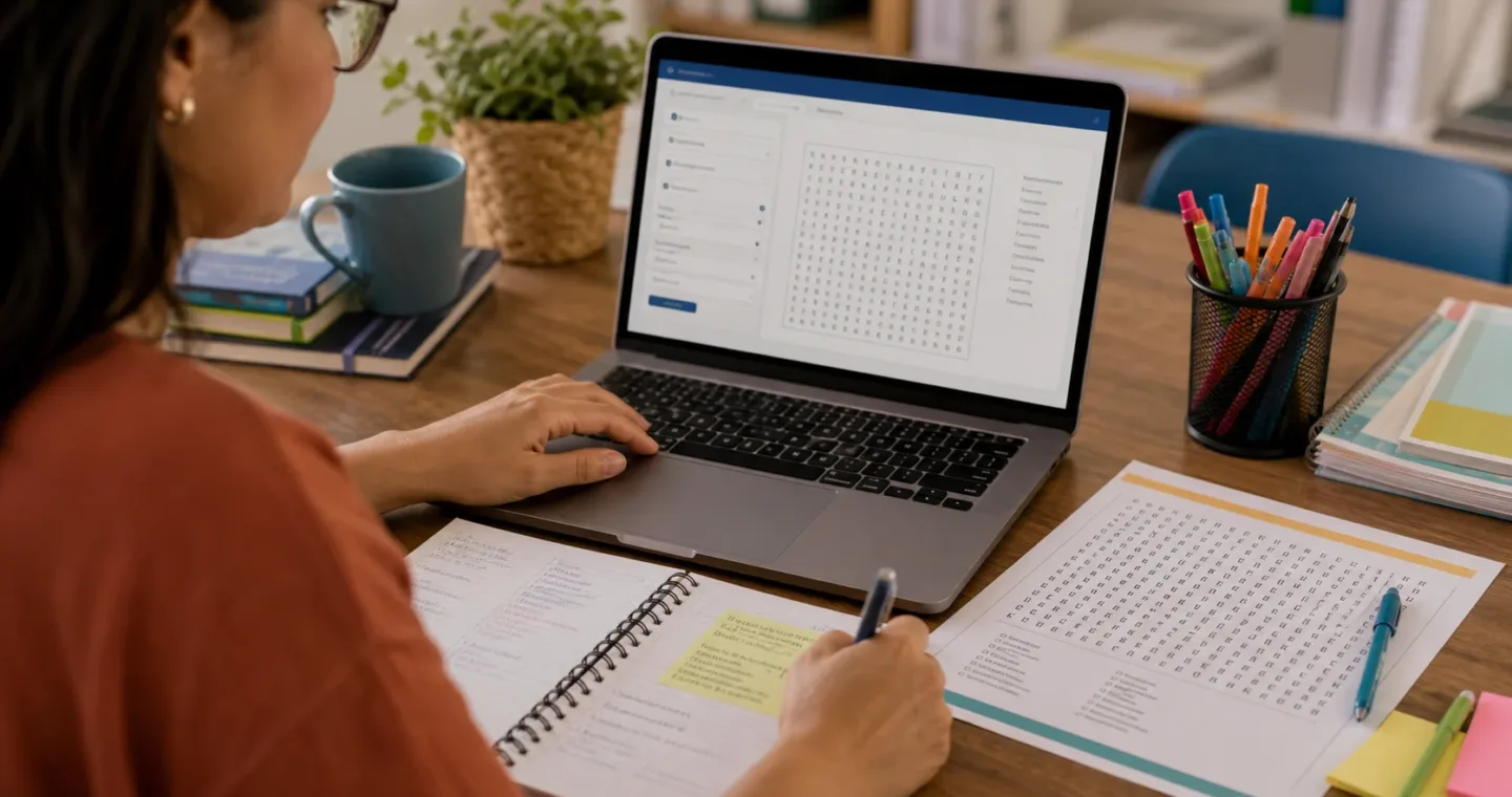 Criar caça-palavras online com inteligência artificial