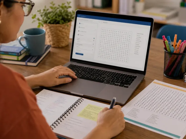 Criar caça-palavras online com inteligência artificial