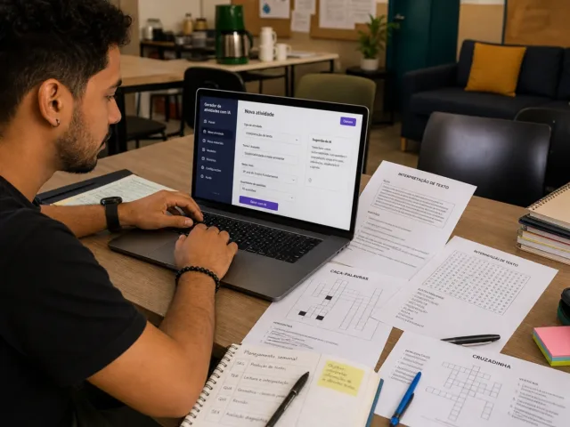 Gerador de atividades escolares com IA para professores