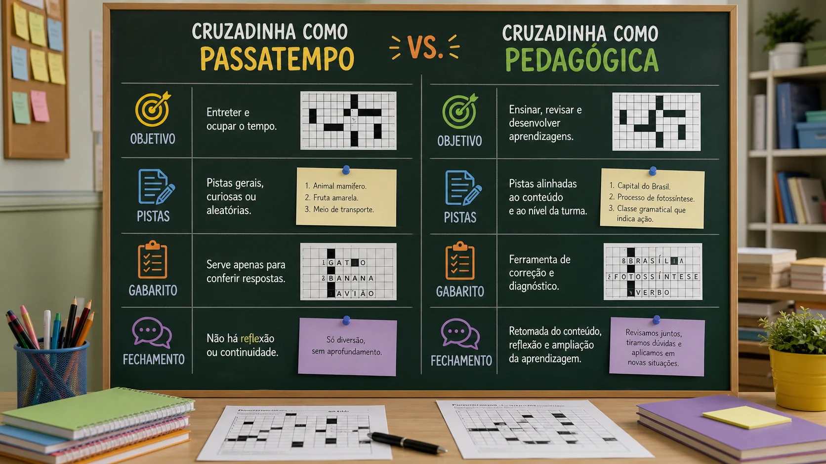 Quando cruzadinhas valem a pena na escola Quando cruzadinhas valem a pena na escola