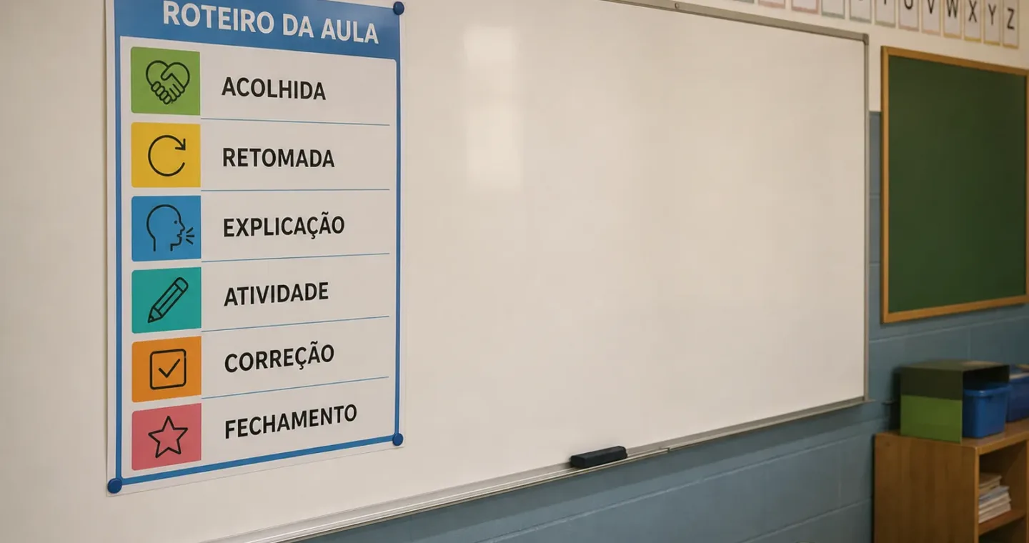 Rotina de aula organizada para professores