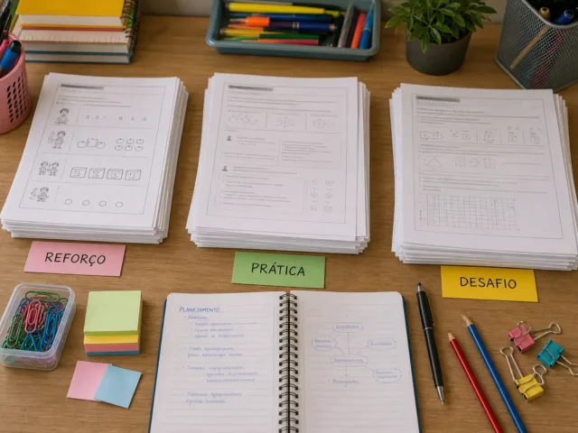 Turma com níveis diferentes e atividades por nível