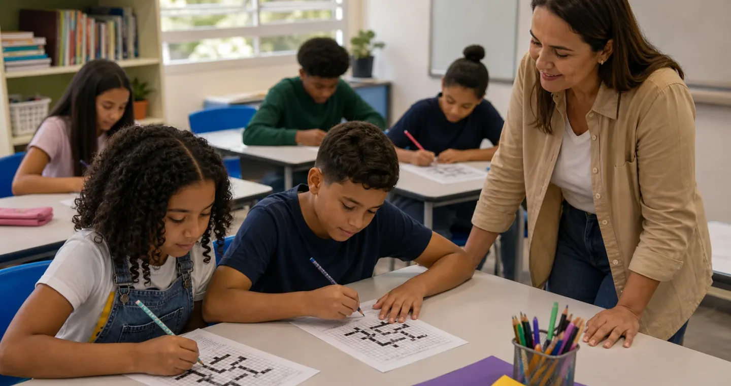 Vale a pena usar cruzadinhas na escola